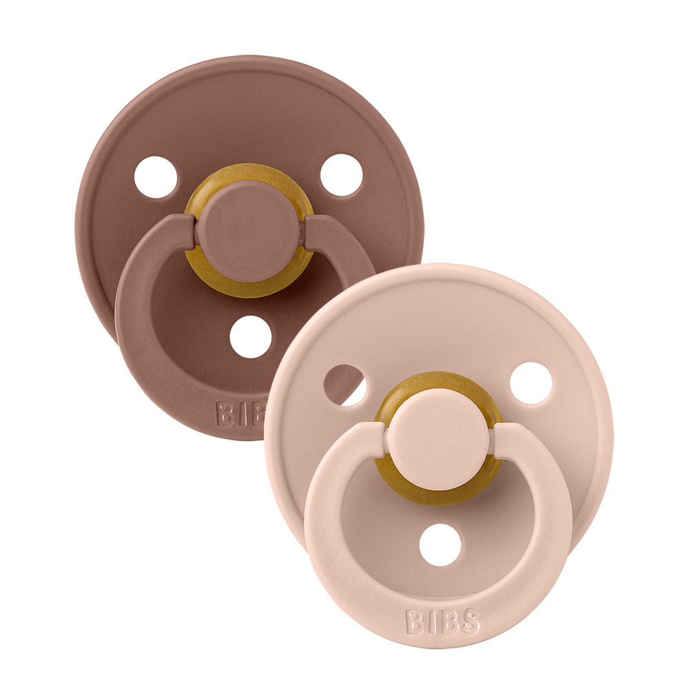 Colour Pacifiers 2 Pack - Woodchuck/Blush