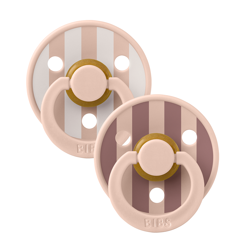 STUDIO Colour Pacifiers 2 Pack Block - Blush Mix
