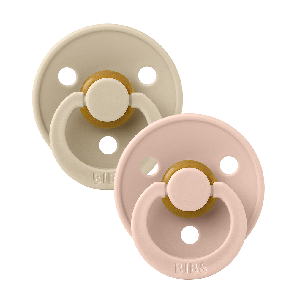 Colour Pacifiers 2 Pack - Vanilla/Blush