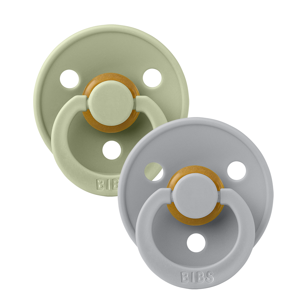 Colour Pacifiers 2 Pack - Sage/Cloud