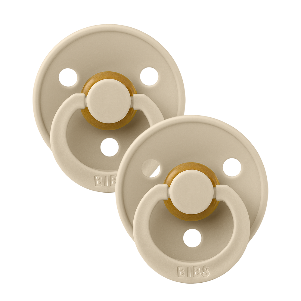 Colour Pacifiers 2 Pack - Vanilla/Vanilla