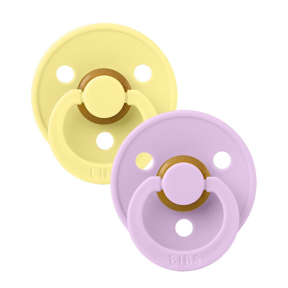 Colour Pacifiers 2 Pack - Sunshine/Violet Sky