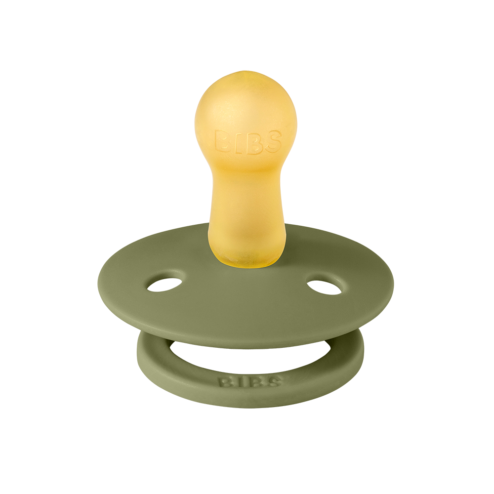 Colour Pacifiers 2 Pack - Honey Bee/Olive