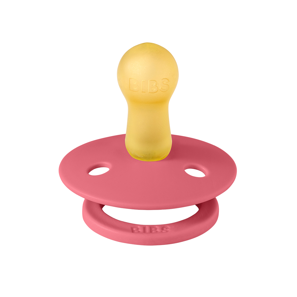 STUDIO Colour Pacifiers 2 Pack Block - Baby Pink Coral mix