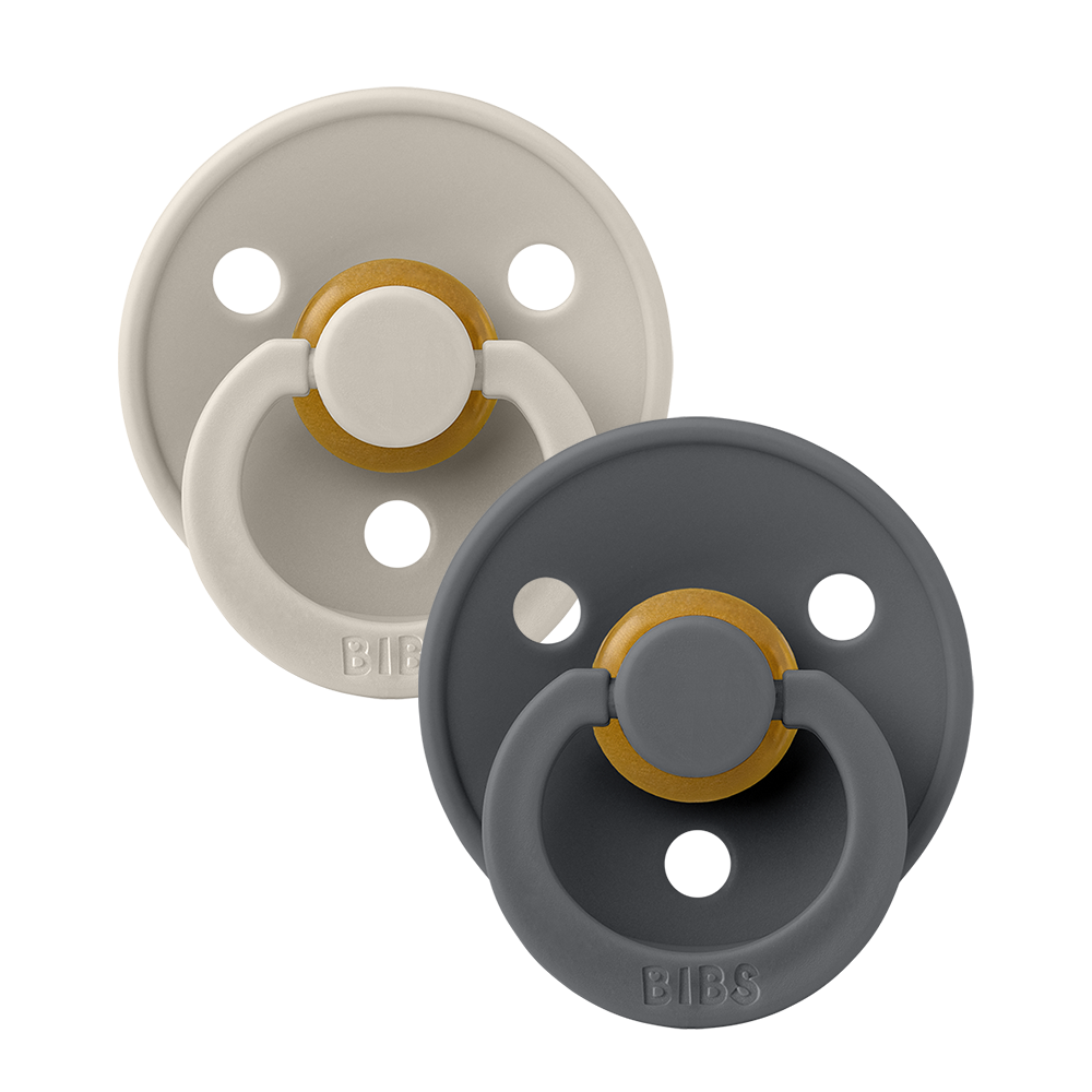 Colour Pacifiers 2 Pack - Sand/Iron