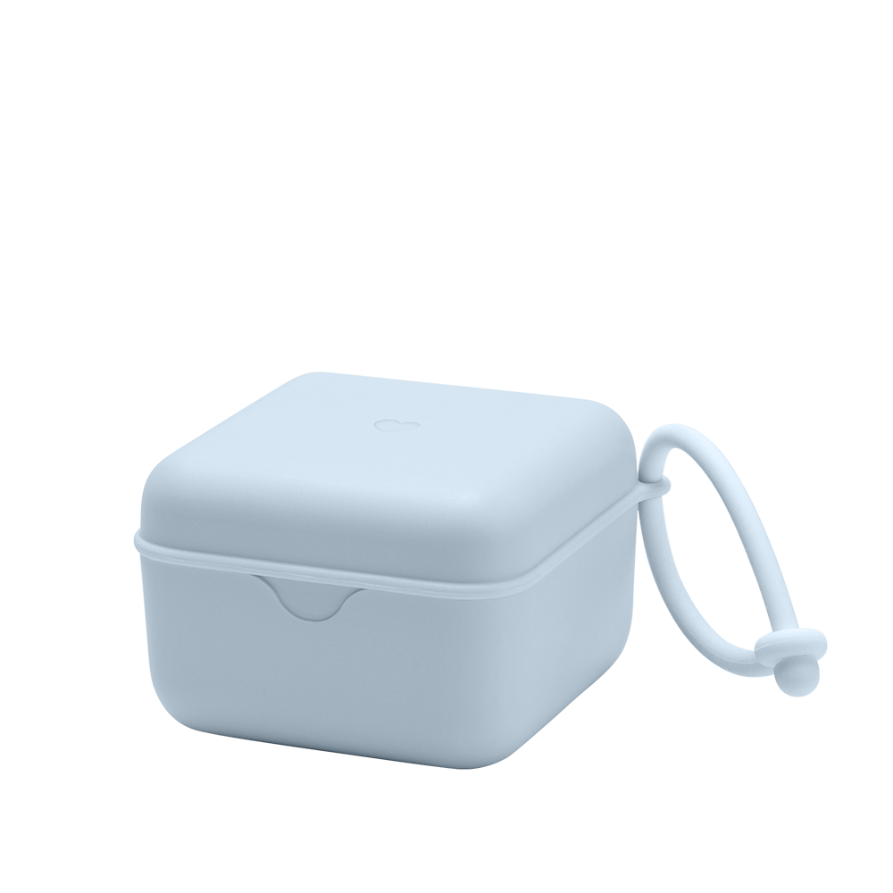 BIBS Pacifier Box Baby Blue Store & Sterilize with Ease Bibsworld