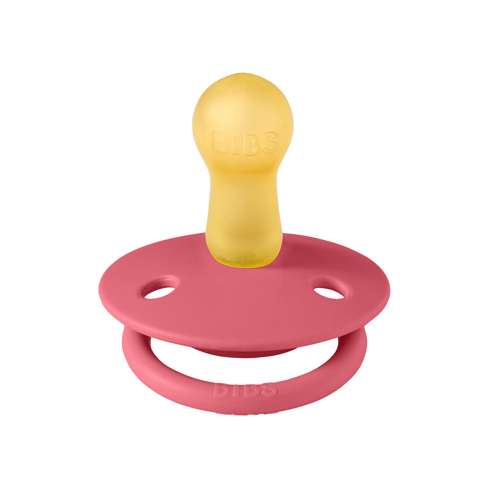 De Lux Pacifiers 2 Pack - Coral/Ruby