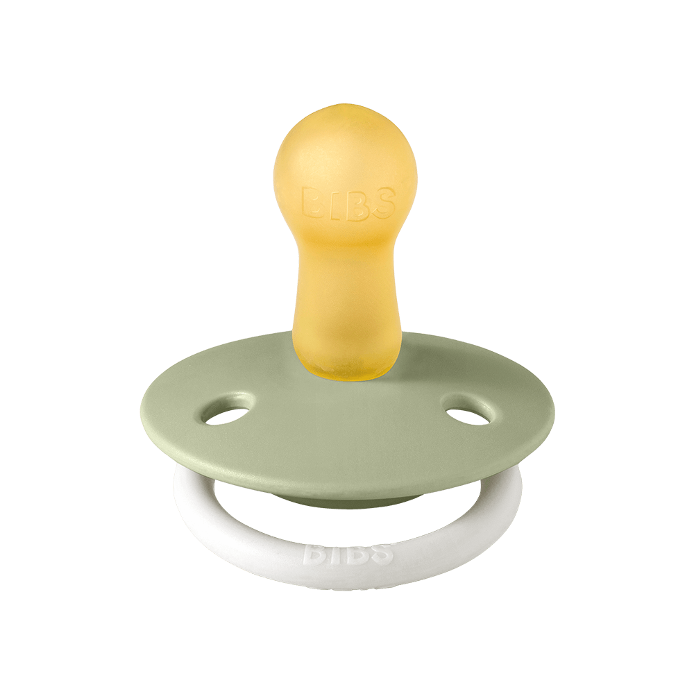 De Lux GLOW Pacifiers 2 Pack - Sage/Cloud