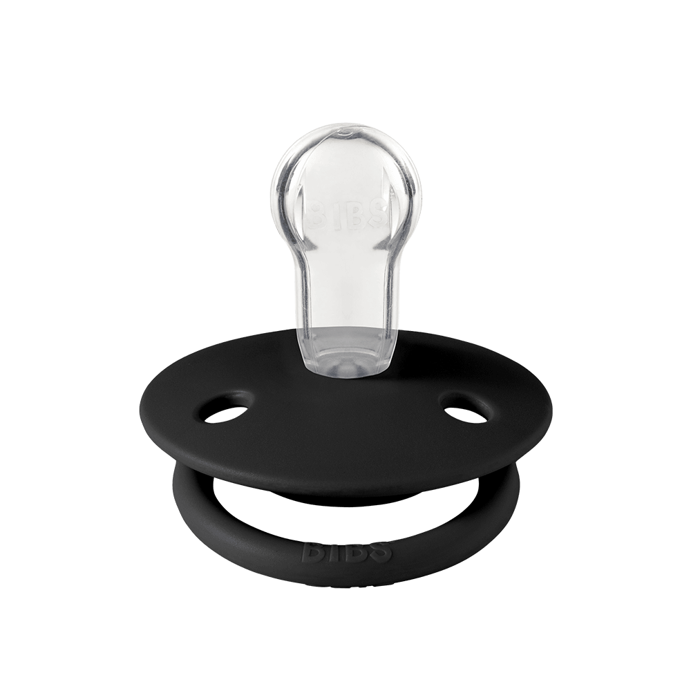 De Lux Pacifiers 2 Pack - Cloud/Black
