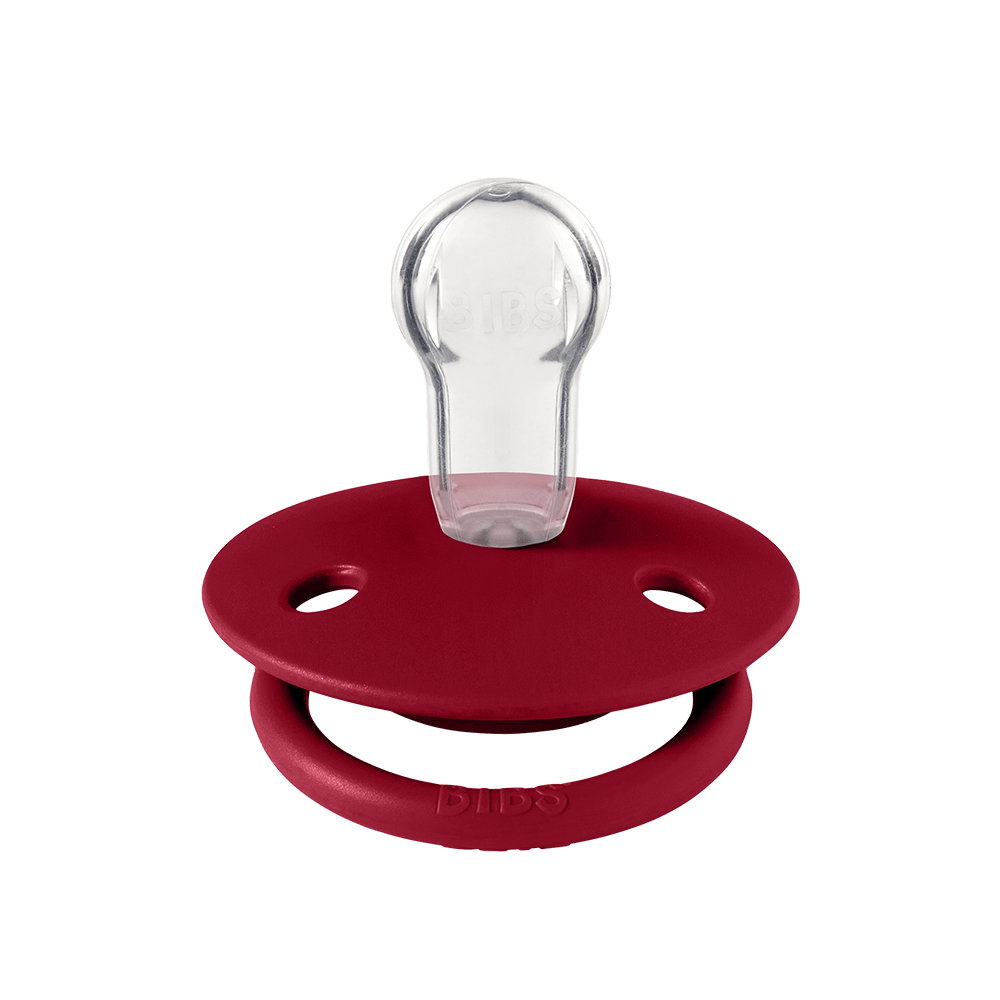 De Lux Pacifiers 2 Pack - Coral/Ruby