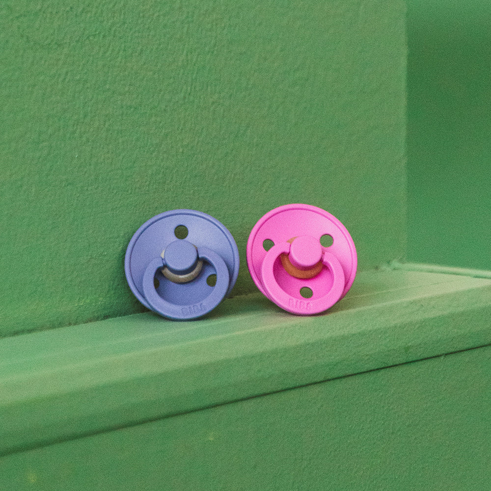 Colour Pacifiers 2 Pack - Bubblegum/Peri