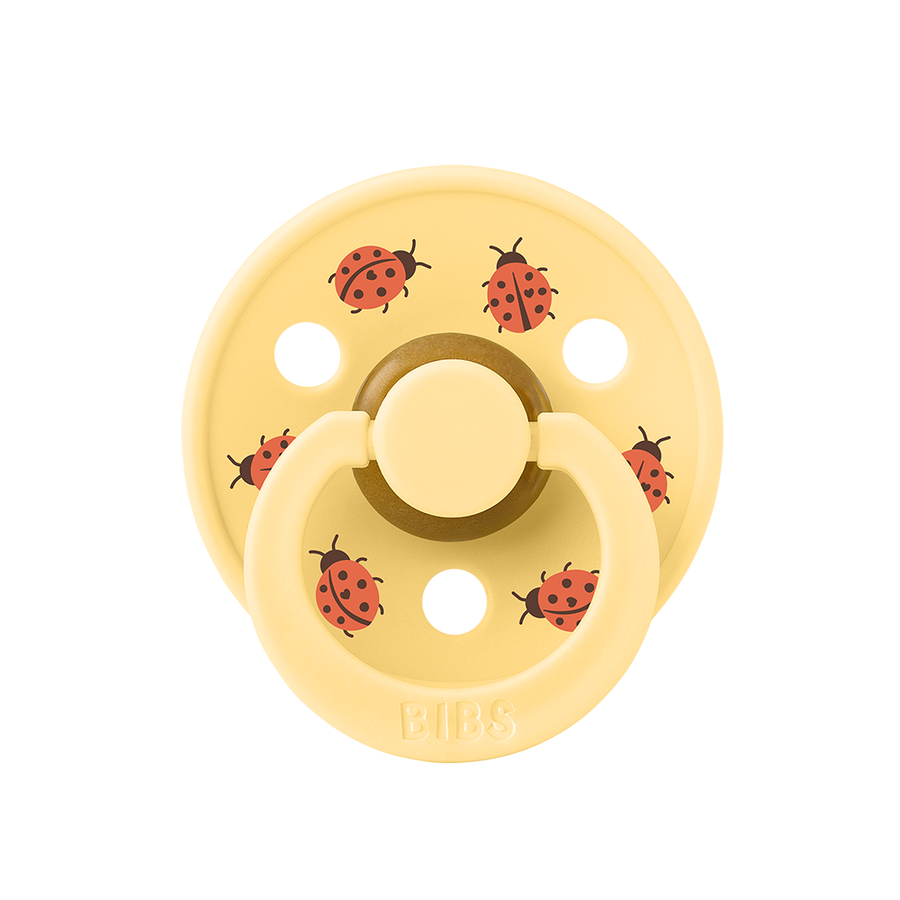 STUDIO Colour Pacifier Ladybug Friends - Pale Butter