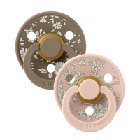 BIBS x LIBERTY Colour Pacifiers 2 Pack Capel - Blush Mix - Bibsworld store US