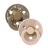 BIBS x LIBERTY Colour Pacifiers 2 Pack Capel - Blush Mix - Bibsworld store US