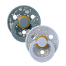 BIBS x LIBERTY Colour 2 Pack Capel - Dusty Blue Mix - BIBS
