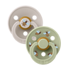 STUDIO Colour Pacifiers 2 Pack Bumblebee - Mushroom/Sage - Bibsworld store US