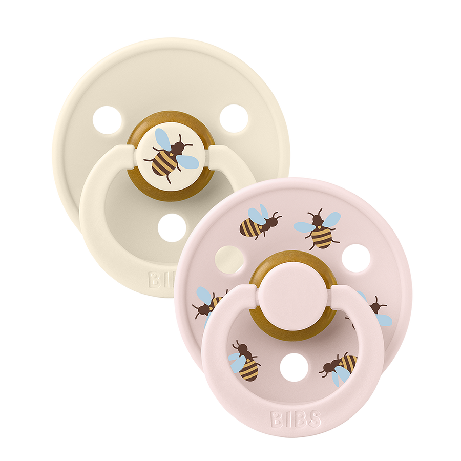 STUDIO Colour Pacifiers 2 Pack Bumblebee - Ivory/Petal