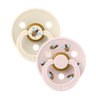 STUDIO Colour Pacifiers 2 Pack Bumblebee - Ivory/Petal - Bibsworld store US