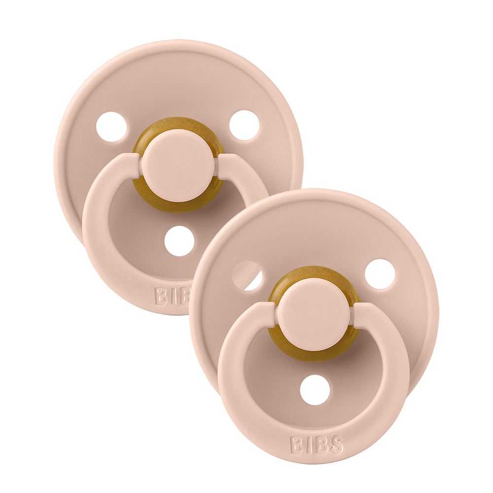 Colour Pacifiers 2 Pack - Blush/Blush
