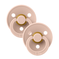 BIBS Colour 2 PACK Blush/Blush pacifiers