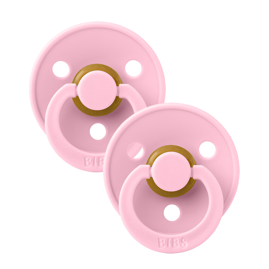 Colour Pacifiers 2 Pack - Baby Pink/Baby Pink