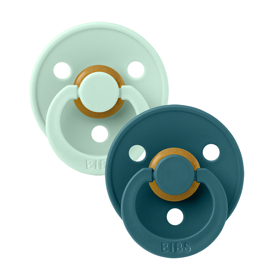 Colour Pacifiers 2 Pack - Nordic Mint/Forest Lake