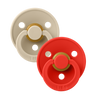 Colour Pacifiers 2 Pack - Vanilla/Candy Apple - Bibsworld store US
