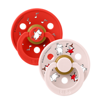 BIBS x Moomin Colour 2 pack Dancing - Candy Apple mix - BIBS