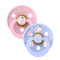 BIBS x Moomin Colour 2 pack Dreaming - Baby Pink mix - BIBS
