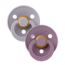 Colour Pacifiers 2 Pack - Fossil Grey/Mauve - Bibsworld store US