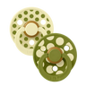 STUDIO Colour Pacifiers 2 Pack Polka - Luna/Wasabi