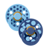 STUDIO Colour Pacifiers 2 Pack Polka - Breeze/Cornflower - BIBS