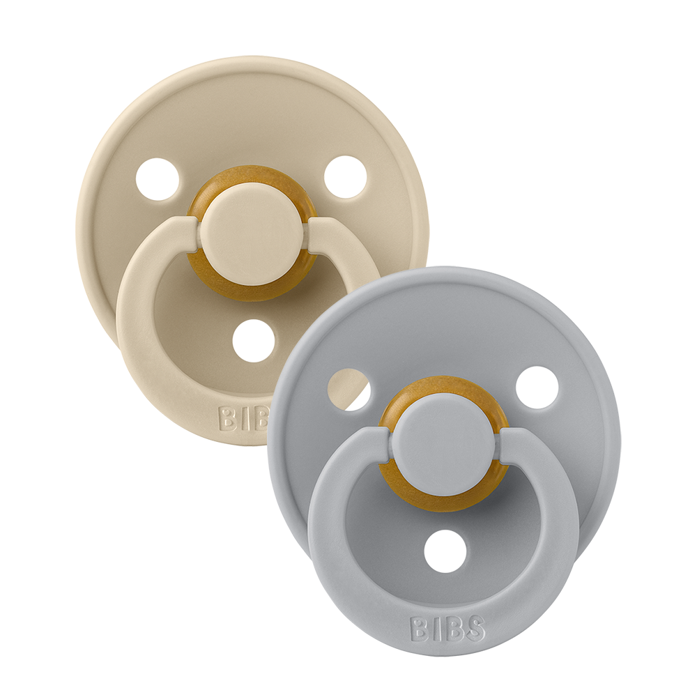 Colour Pacifiers 2 Pack - Vanilla/Cloud