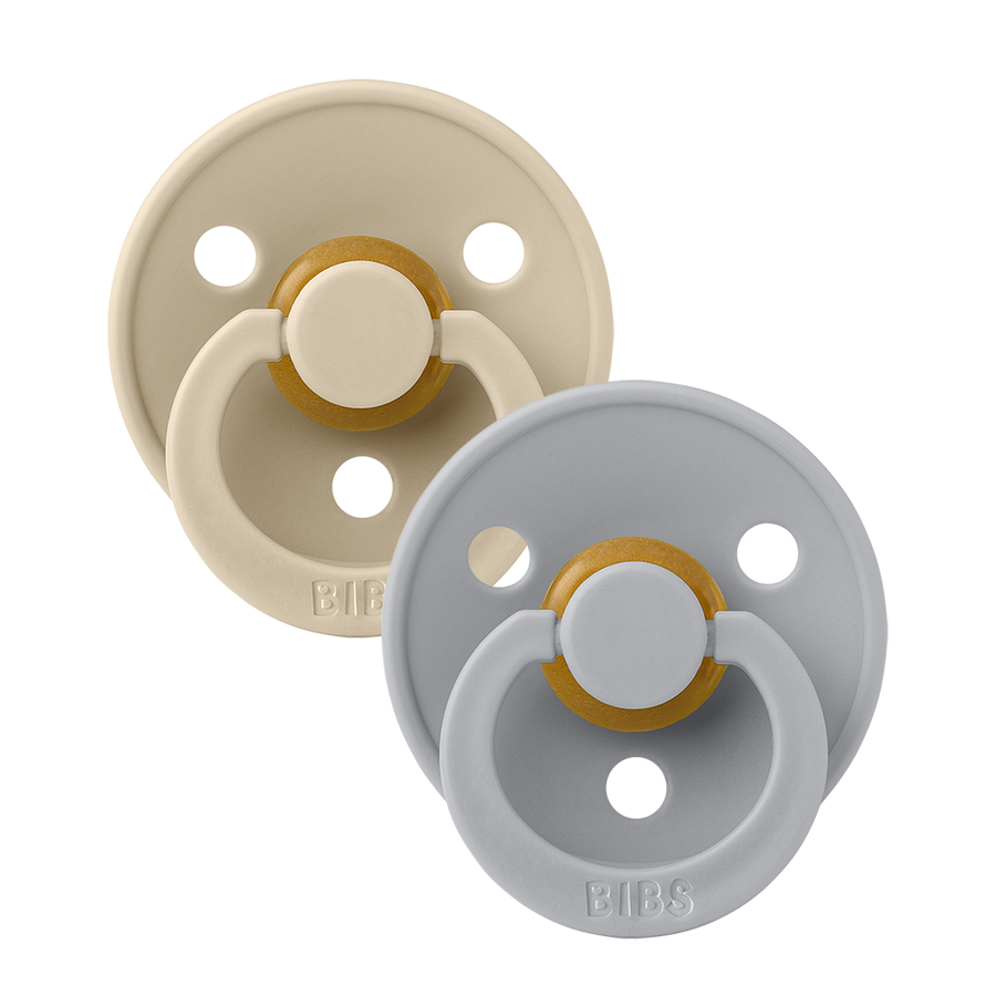 Colour Pacifiers 2 Pack - Vanilla/Cloud