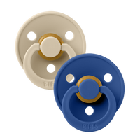 Colour Pacifiers 2 Pack - Vanilla/Cornflower - Bibsworld store US