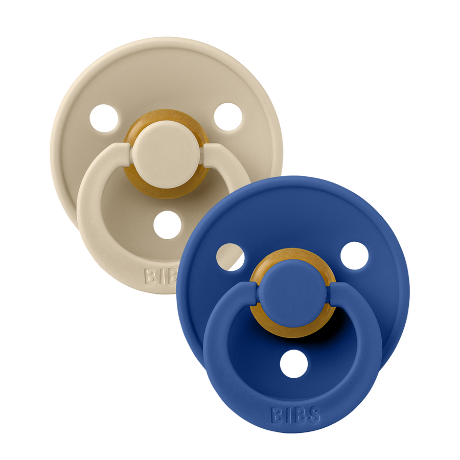 Colour Pacifiers 2 Pack - Vanilla/Cornflower