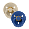 Colour Pacifiers 2 Pack - Vanilla/Cornflower - Bibsworld store US
