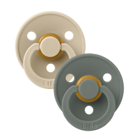 Bibs nautral coloured pacifiers vanilla and pine