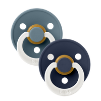 Colour GLOW Pacifiers 2 Pack - Petrol/Deep Space - Bibsworld store US