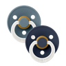 Colour GLOW Pacifiers 2 Pack - Petrol/Deep Space - Bibsworld store US
