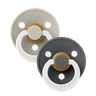 Colour GLOW Pacifiers 2 Pack - Sand/Iron - Bibsworld store US