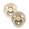 BIBS x LIBERTY Colour 2 Pack Strawberries and Cream - Ivory Mix - BIBS