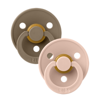 BIBS Colour 2 PACK Dark Oak/Blush - BIBS EU