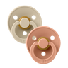 BIBS Colour 2 PACK Vanilla/Peach - BIBS EU