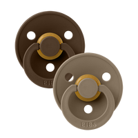 BIBS Colour 2 PACK Mocha/Dark Oak - BIBS EU