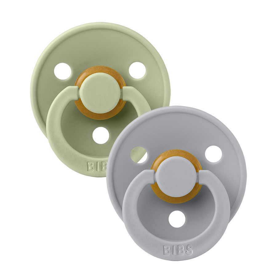 Colour Pacifiers 2 Pack - Sage/Cloud