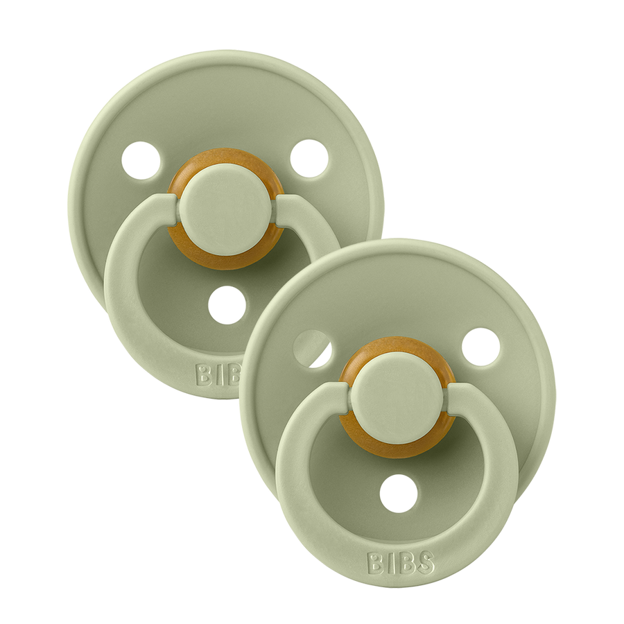 Colour Pacifiers 2 Pack - Sage/Sage