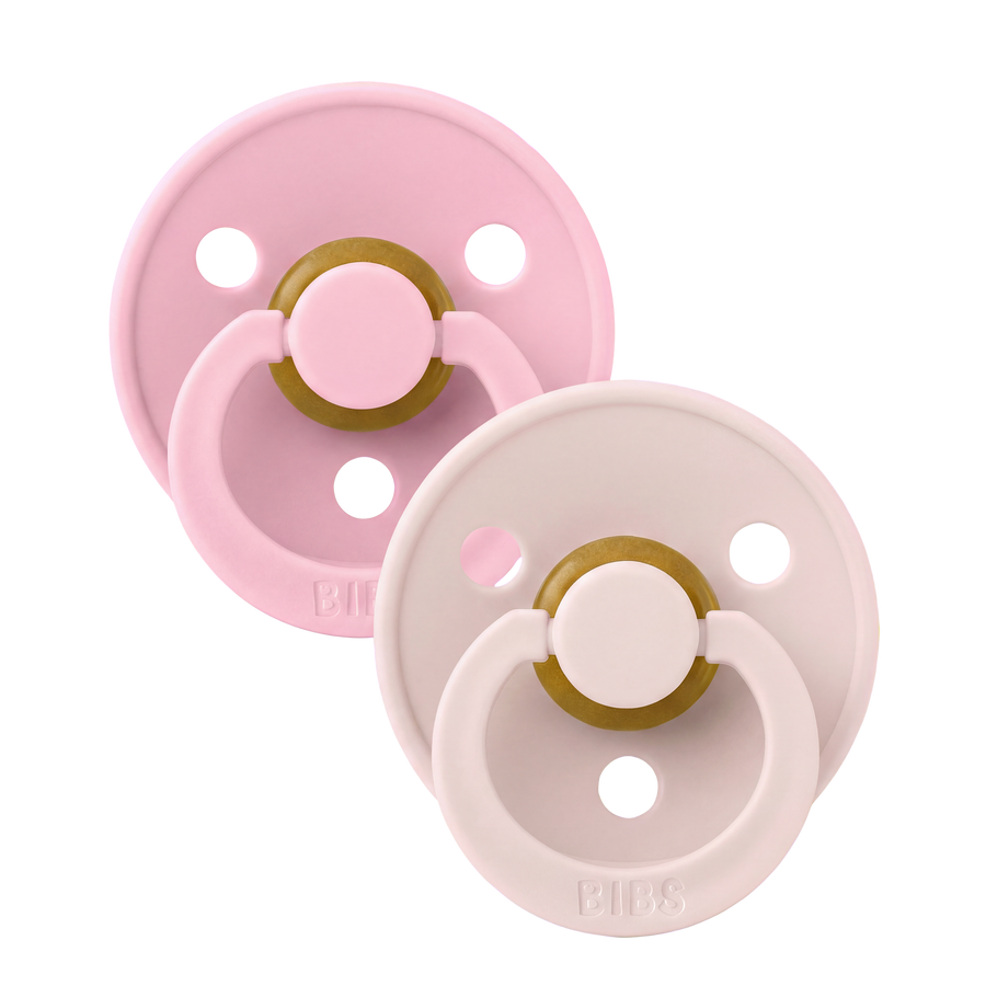 Colour Pacifiers 2 Pack - Petal/Baby Pink