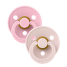 Colour Pacifiers 2 Pack - Petal/Baby Pink
