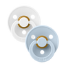 Colour 2 Pack - White/Baby Blue - BIBS